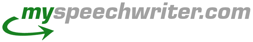 Reden in englischer Sprache myspeechwriterlogo